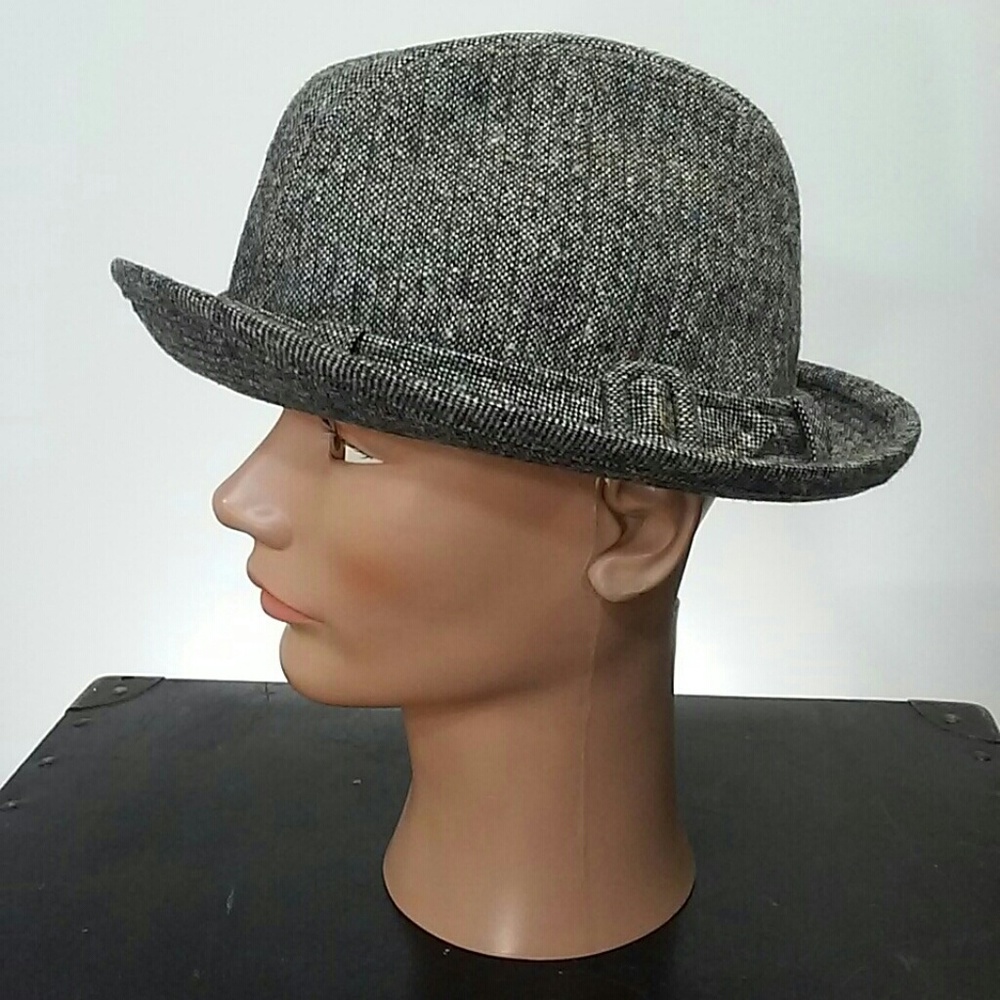 SOLD Knox Fedora Trilby Hat Tweed Wool Gangster